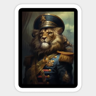 Lion General Sticker